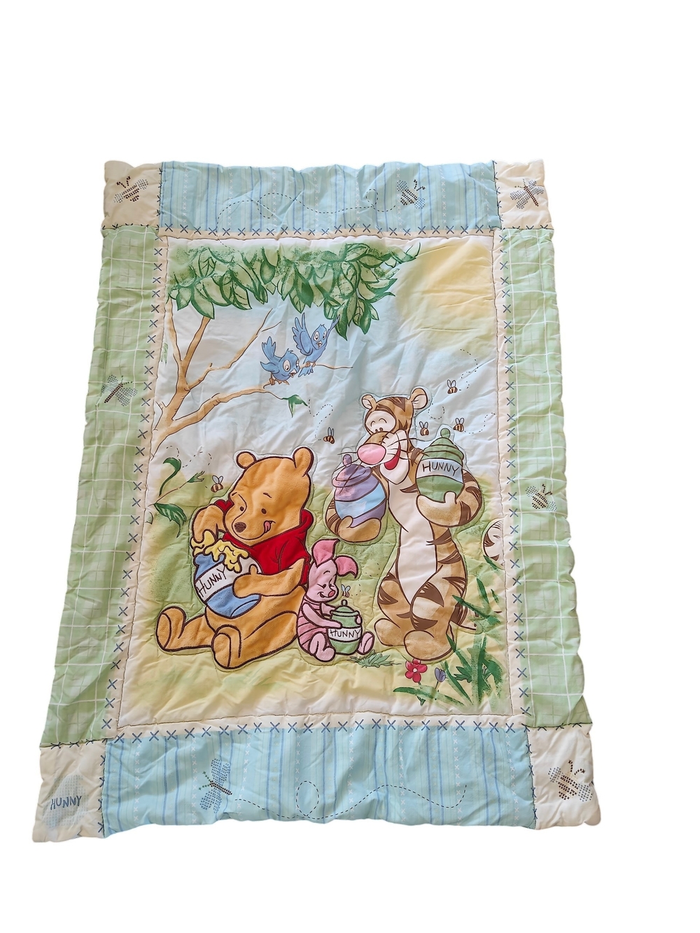 Vintage 1990s Disney Winnie-the-Pooh & Friends Crib Comforter